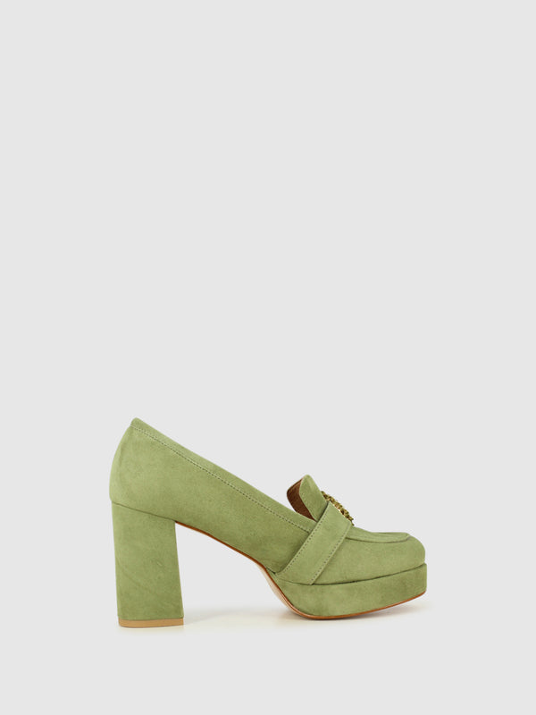 Sapatos de Plataforma em Verde
